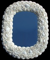 White Oval Mirror - Click For Larger View